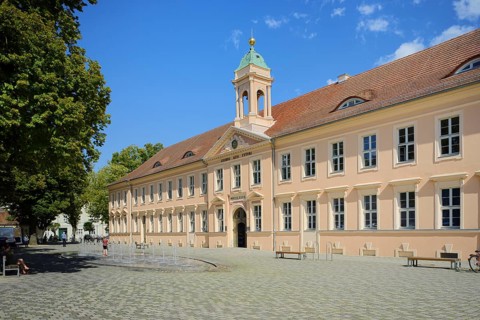Schoolyard and old grammar school