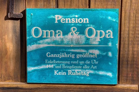 Pension grandma and grandpa