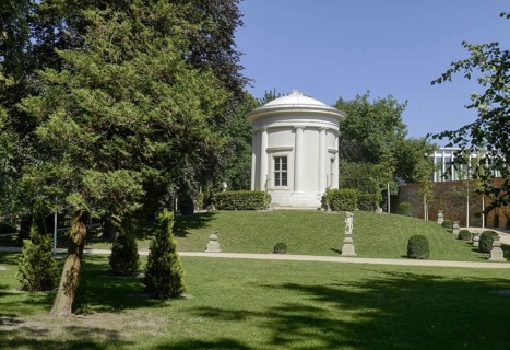 Temple Garden with Temple of the Muses