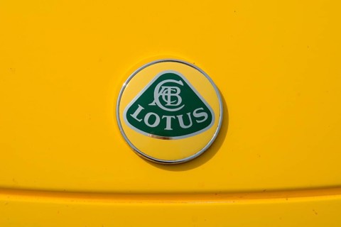 Emblem of english sports car Lotus Elise