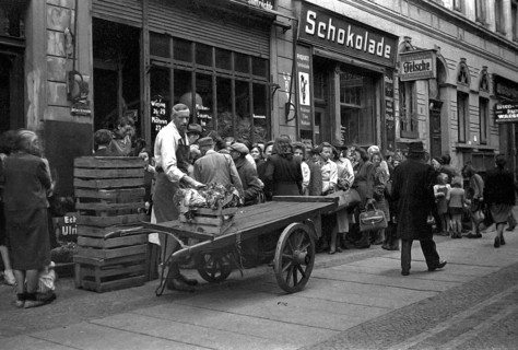 People waiting for new goods