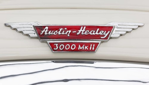 Austin Healey emblem on a Model 3000 MK 1962
