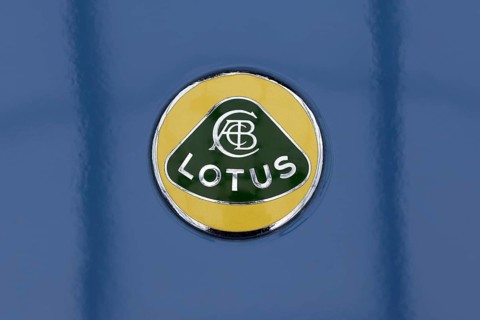 Lotus emblem on a Lotus Elan Lotus Car