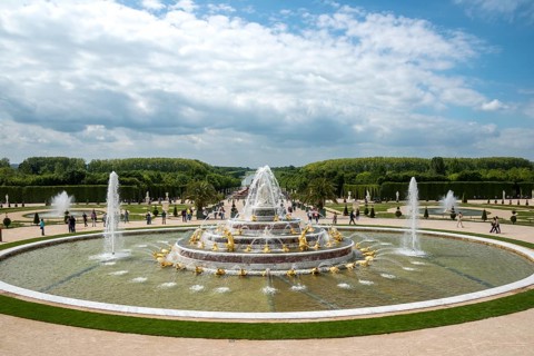 Latona fountain in the castle garden
