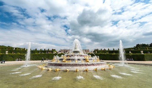 Latona fountain in the castle garden