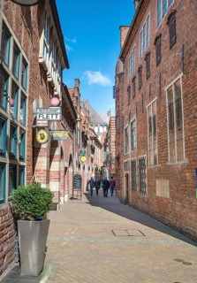 Brick houses in the Bottcherstrasse