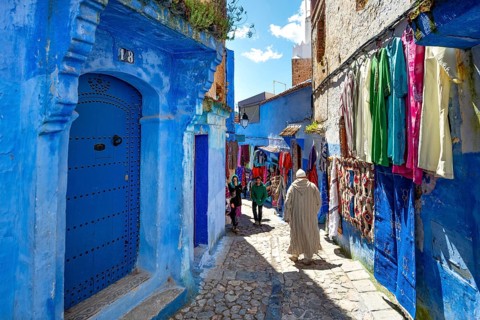 Moroccan native in Djellaba