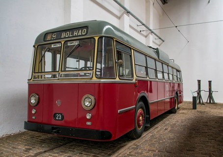 Historical red bus