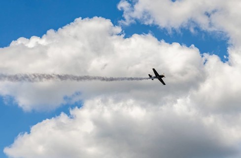 Airplane in flight