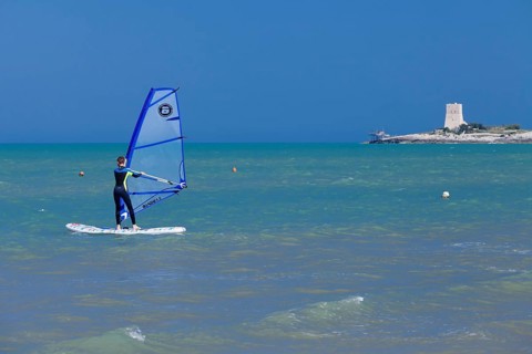 Surfer on the sea