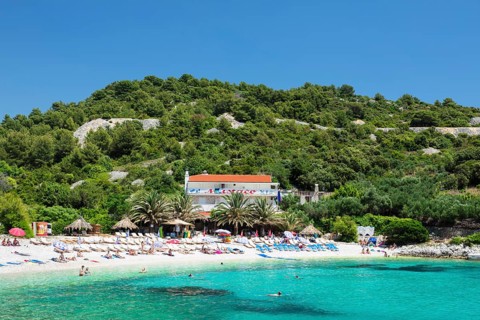Idyllic beach with turquoise water