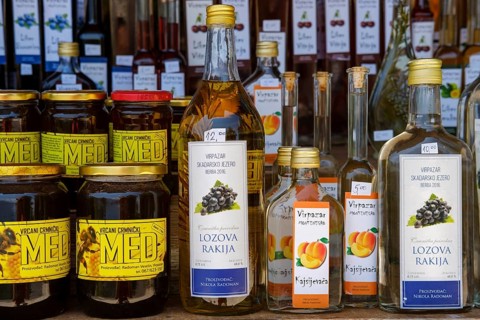 Street sale of local specialties