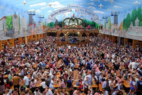 Hacker-Pschorr beer tent