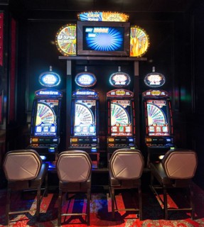 Slot machines at casino