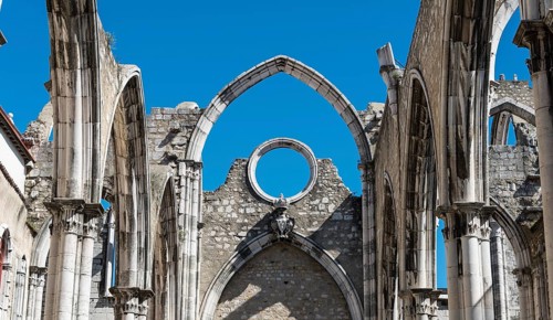 Destroyed church