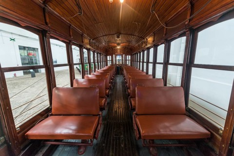 Interior view of tram