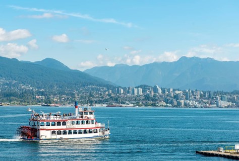 Paddle steamer as tourist boat