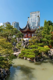 Traditional Chinese Pagoda in Dr. Sun Yat-Sen Classical Chinese Garden