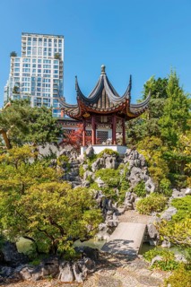 Traditional Chinese Pagoda in Dr. Sun Yat-Sen Classical Chinese Garden