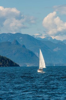 Sailboat on the sea