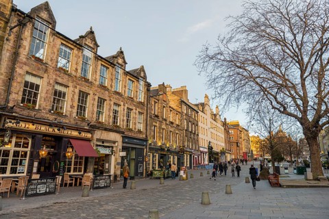 Row of houses in historic Old Town