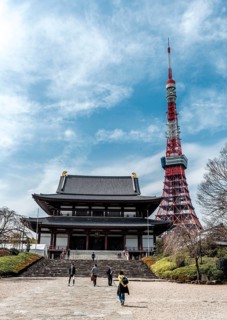 Tokyo Tower with Zojoji Temple