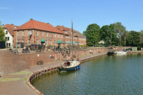 Old harbour with warehouses