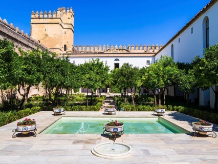 The gardens of Alcazar de los Reyes Cristianos