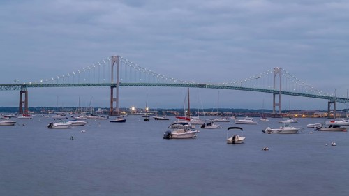 Suspension Bridge Newport Bridge
