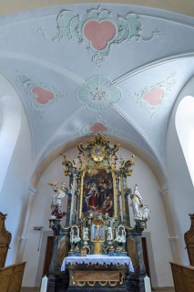 Altar room of the late baroque St. Kunigunde church