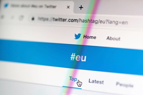 Twitter hashtag EU