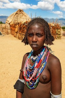 Young woman with necklace