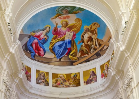 Ceiling fresco in the Cathedral San Nicolo