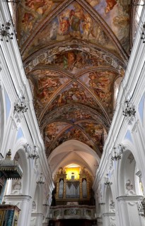 Ceiling vault with organ loft