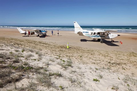 Cessna aircraft on 75 Mile Beach Road
