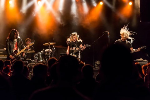 The Canadian rock band Die Mannequin live in the Schuur Lucerne