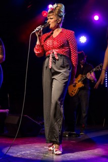 The Swiss singer and songwriter and winner of the Swiss singing casting show The Voice of Switzerland 2013 Nicole Bernegger live in the Schuur Lucerne
