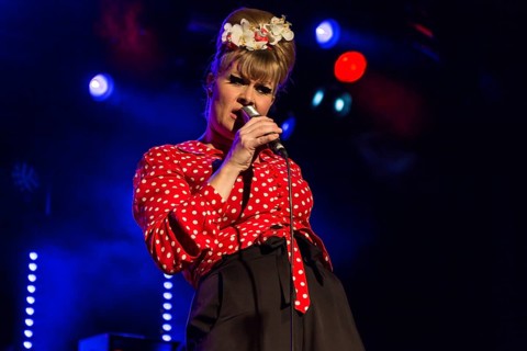 The Swiss singer and songwriter and winner of the Swiss singing casting show The Voice of Switzerland 2013 Nicole Bernegger live in the Schuur Lucerne