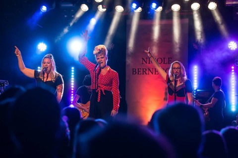 The Swiss singer and songwriter and winner of the Swiss singing casting show The Voice of Switzerland 2013 Nicole Bernegger live in the Schuur Lucerne