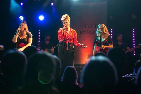 The Swiss singer and songwriter and winner of the Swiss singing casting show The Voice of Switzerland 2013 Nicole Bernegger live in the Schuur Lucerne