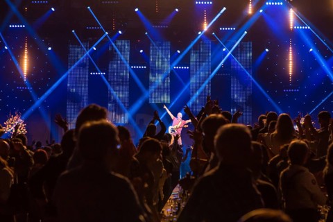 The Duo Alpenwind with Gerd Winkler accordion and Claudio Dal Fara guitar live at the 16th Schlager Nacht in Luzern