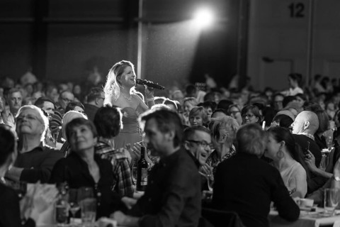 The Swiss Schlager and folk music singer Monique live at the 16th Schlager Nacht in Lucerne