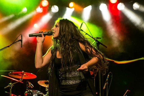The Austrian Symphonic-Metal-Band Serenity with singer Georg Neuhauser and singer Natascha Koch live in the Schuur Lucerne