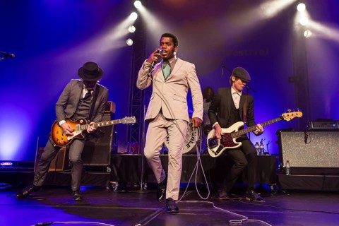 The US-American Rhythm and Blues Band Vintage Trouble live at the Blue Balls Festival Lucerne