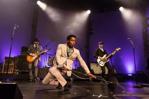The US-American Rhythm and Blues Band Vintage Trouble live at the Blue Balls Festival Lucerne