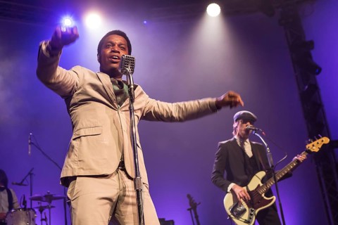 The US-American Rhythm and Blues Band Vintage Trouble live at the Blue Balls Festival Lucerne