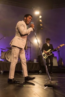 The US-American Rhythm and Blues Band Vintage Trouble live at the Blue Balls Festival Lucerne
