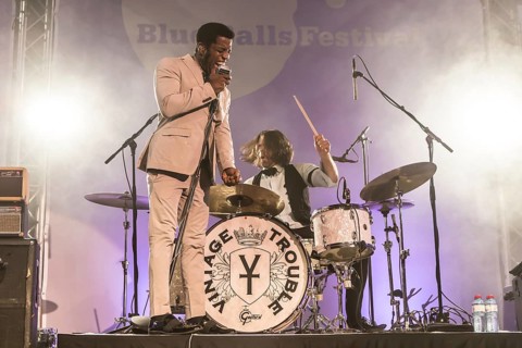 The US-American Rhythm and Blues Band Vintage Trouble live at the Blue Balls Festival Lucerne
