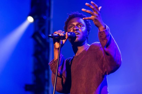 The British soul singer Kwabs live at the Blue Balls Festival Lucerne