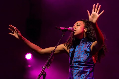 The British soul singer Corinne Bailey Rae live at the Blue Balls Festival Lucerne